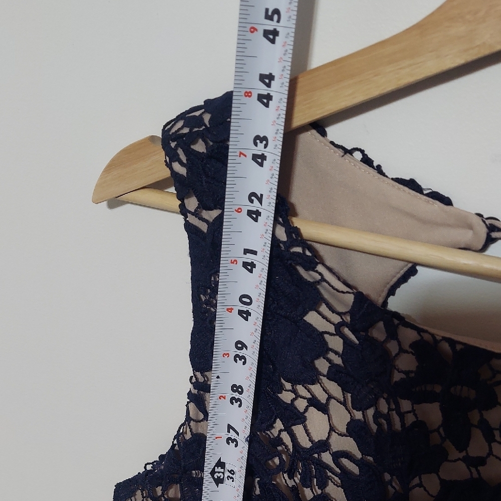 Ronni Nicole Navy Lace Midi Dress - Picture 8 of 11